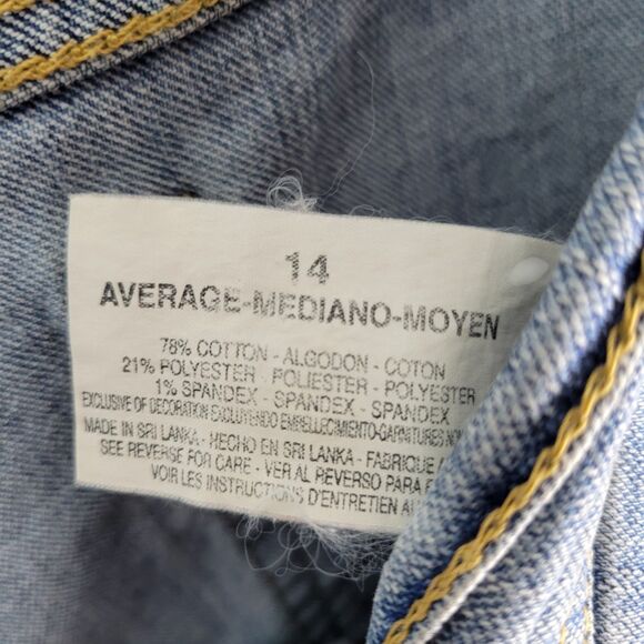 JeanStar Womens Size 14 Blue Solid Elle Jeans - Picture 3 of 10